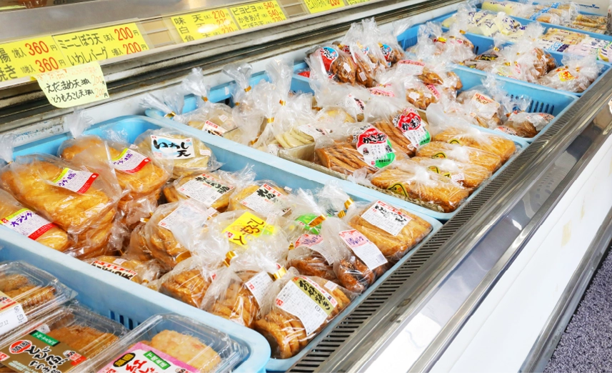 吉見駅前本店商品陳列　奥野寿久商店